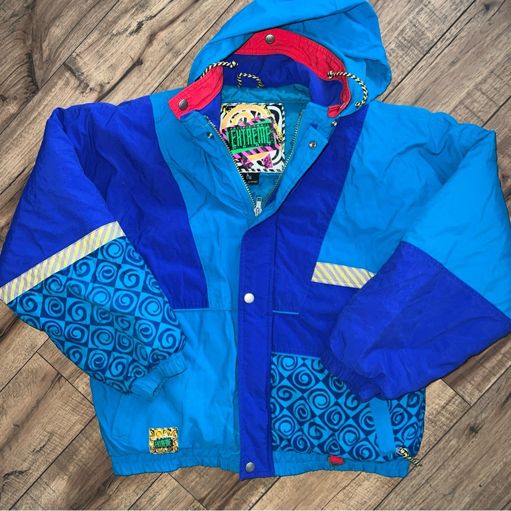Vintage Pacific Trail Extreme 80s-90s Color block Ski Jacket Size Large 14/16